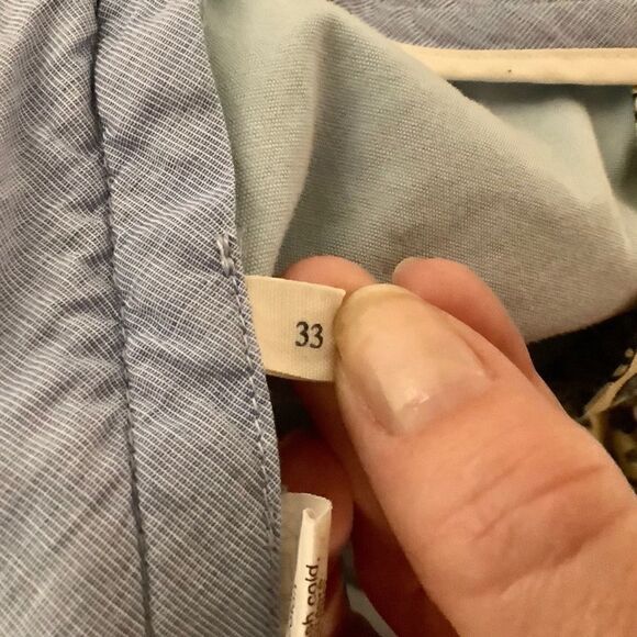 J Crew factory light blue cotton deck short 33 EUC - Picture 8 of 8